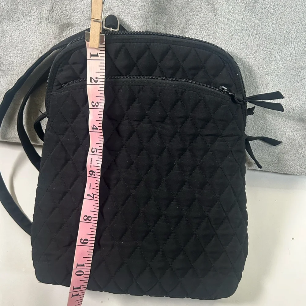 Vera Bradley quilted black backpack - Picture 6 of 12